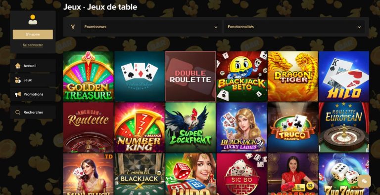 Park Lane Casino jeux table